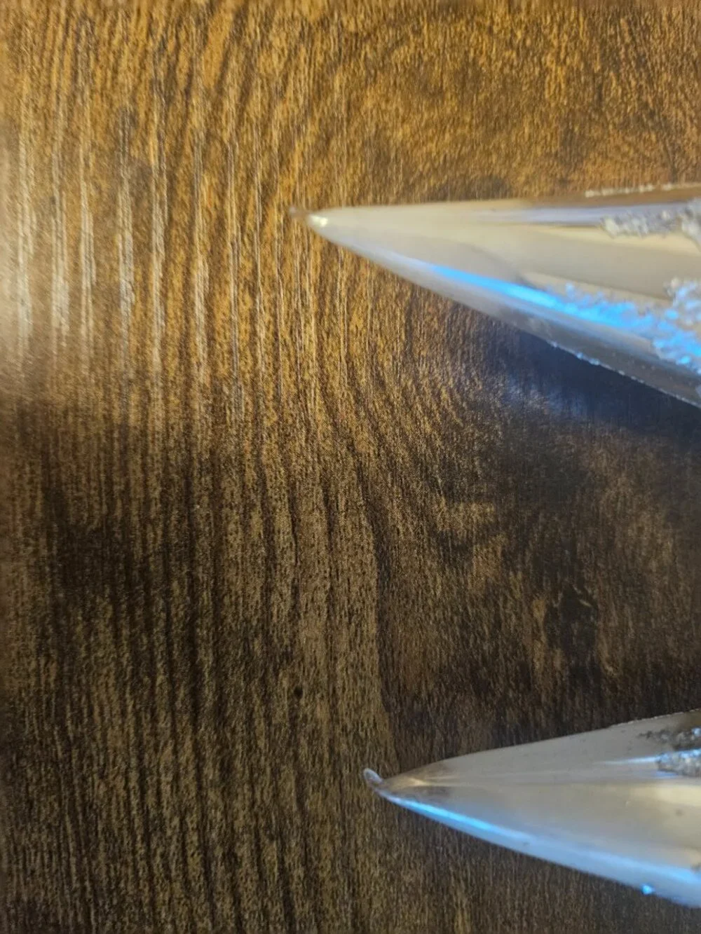 2 Vintage Austria Mercury Glass Icicle Christmas Ornament Swirl Silver Christmas